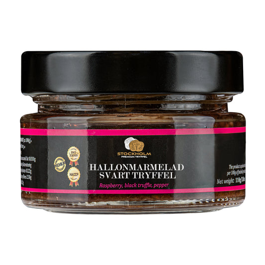 Hallonmarmelad med Svart Tryffel